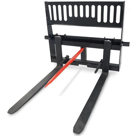 skid steer hay spear attachment|skid steer bale fork attachments.